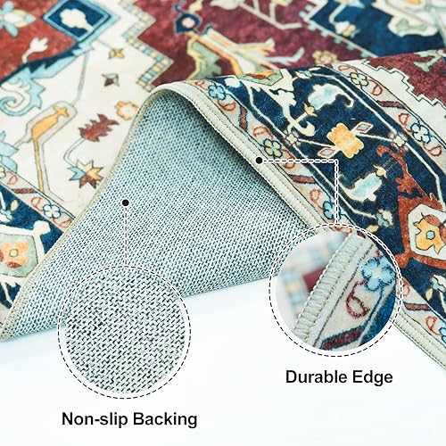 Miniatura 10 de Alfombra lavable de 2 x 10 pies, antideslizante, lavable, impermeable, para pasillo, cocina, sala de estar, dormitorio, baño (color marfil, 2 x 10)