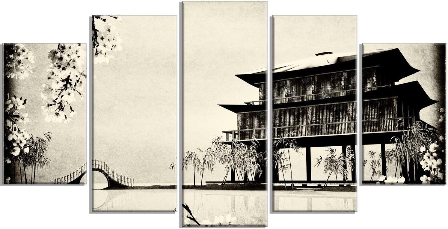 DesignArt mt7453-c38中国インクペイント - Chinese landscape円 ...