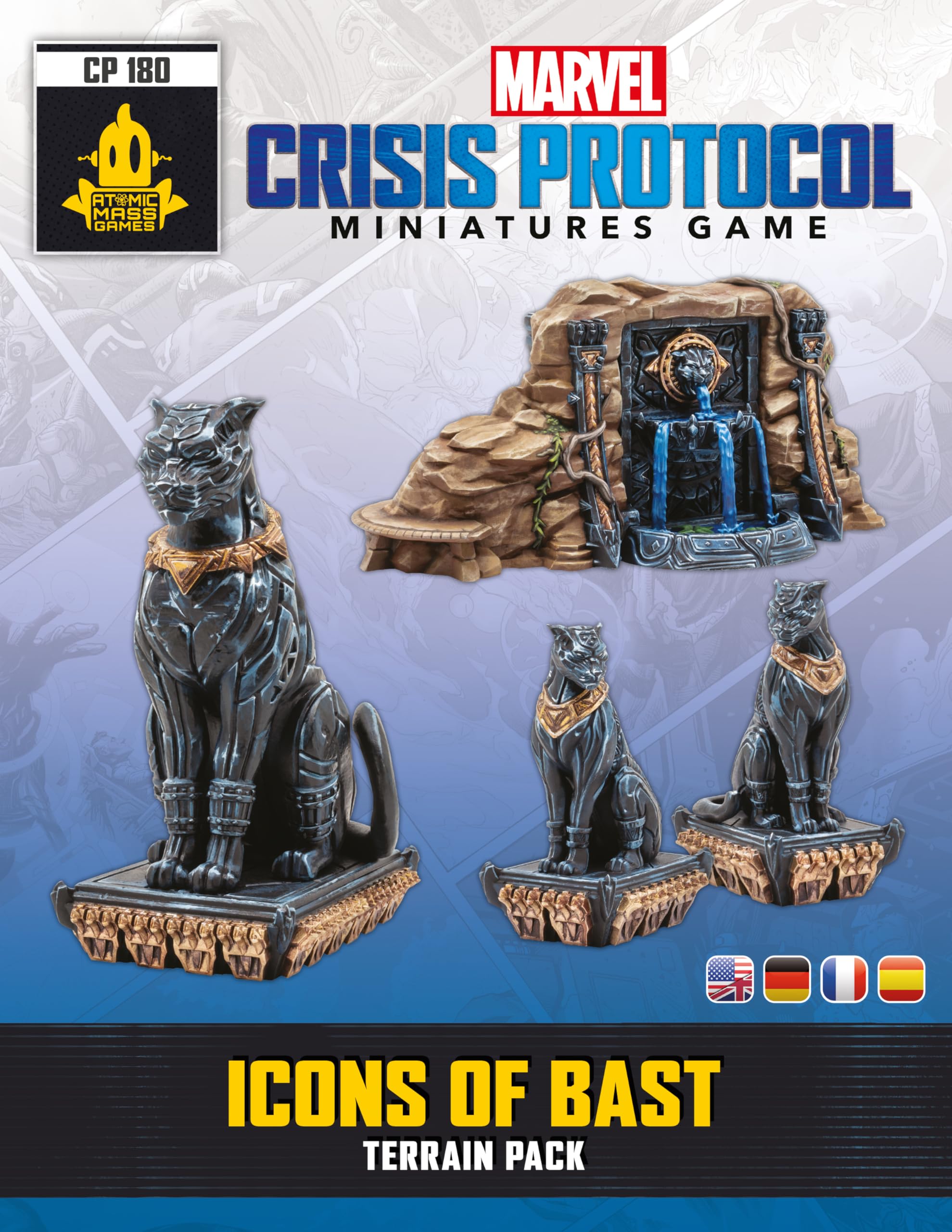 Marvel: Crisis Protocol - Icons of Bast Terrain Pack (Geländeset Ikonen Von Bast)