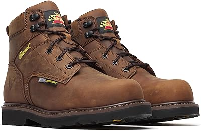 Thorogood Jobsite Series &ndash; WP 6" Crazy Horse Comp Round Toe I-MET