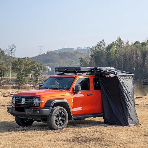 Miniatura 2 de Tienda de campaña lateral para automóvil, techo emergente, inodoro, tienda de campaña para el lado del automóvil, ducha lateral de coche, recinto de