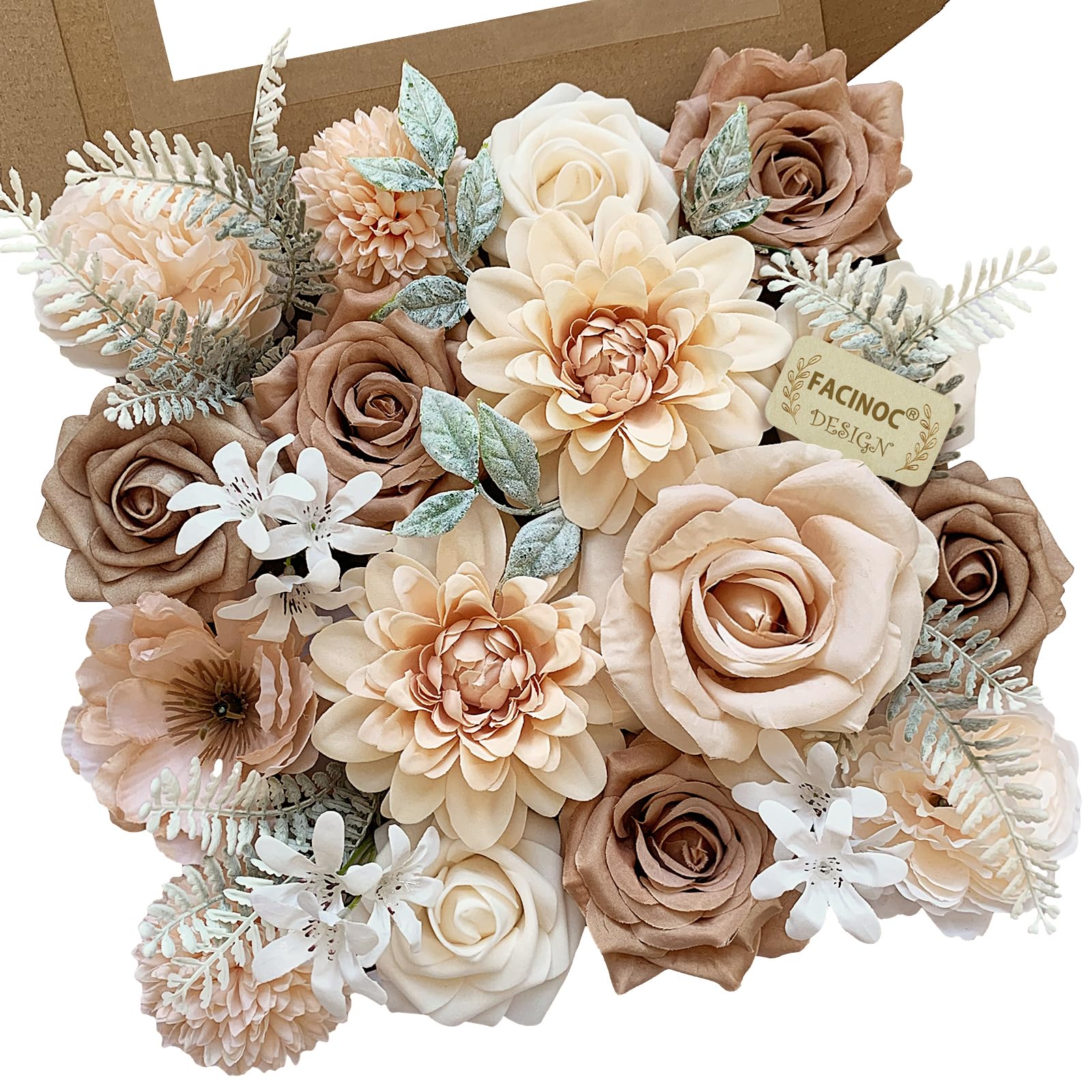 Nude Artificial Rose Bouquet