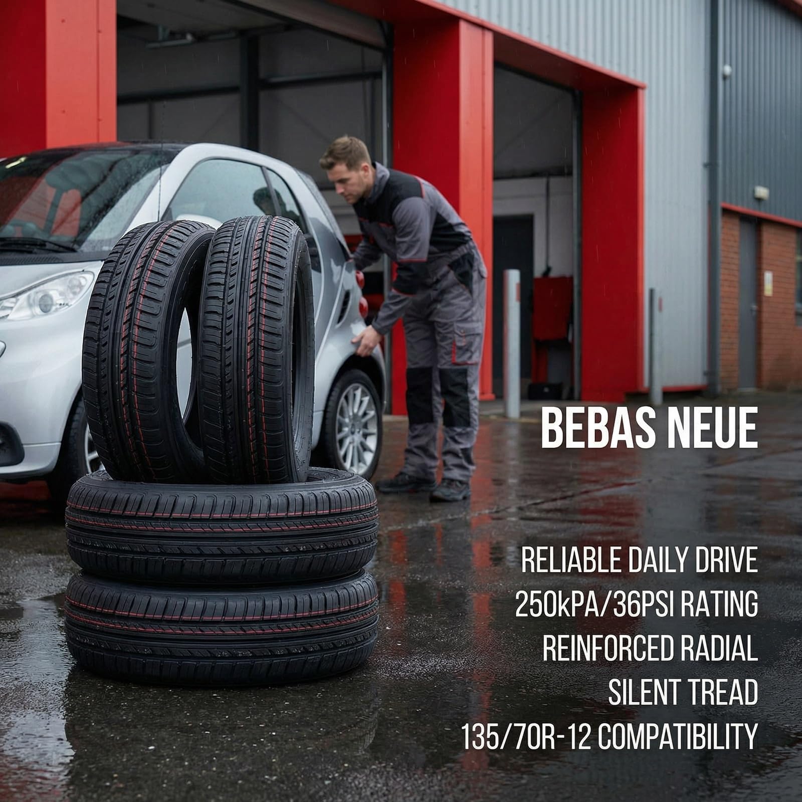 4PC 135/70R-12 Opona Radialna dla Felgi 12 Cali 135/70R/12 Wytrzymała 65Q 250kPa 135 70R 12 dla Mikrosamochodu Niskoprędkościowego Pojazdu Elektrycznego