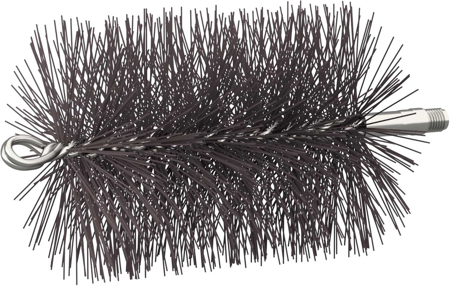 11" Round Chimney Brush | Heavy-Duty Wire Fireplace Brush with 3/8" NPT Thread | Oil-Tempered Steel Bristles | Chimney Brush Rods | 11 Chimney Sweep Brush Kit | Fireplace Cleaning Tool