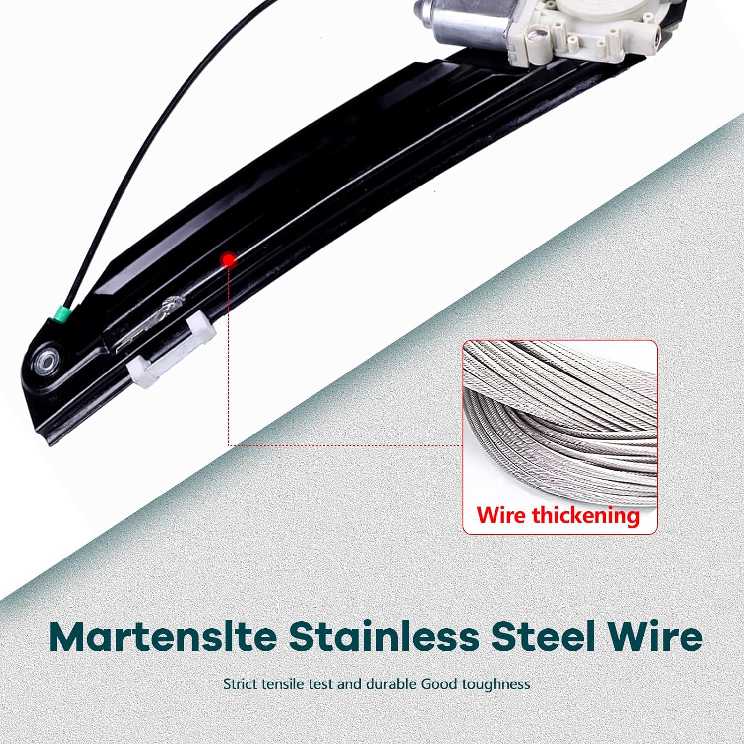 FINDAUTO Rear Right Side Power Window Regulator with Motor Replacement for 2001-2003 for BMW 525i,1999-2000 for BMW 528i,2001-2003 for BMW 530i,1999-2003 for BMW 540i,2000-2003 for BMW M5,748-000