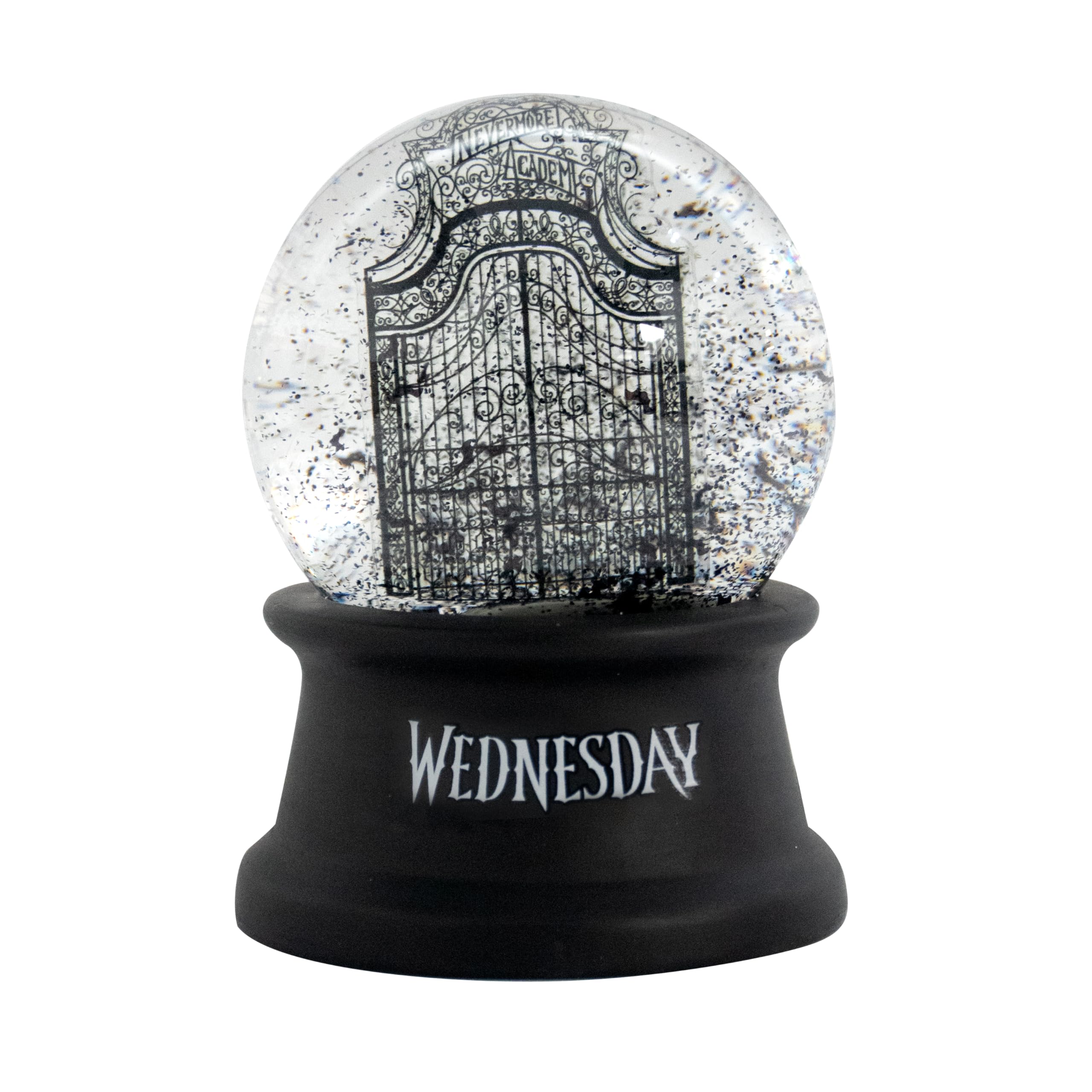 Wednesday Unisex Multicolored Portail De Nevermore Snow Globe Multi-Coloured Glass, Plastic