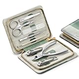 MR.GREEN Manicure Sets Pedicure Kits Stainless Steel Nail Clipper Personal Care Tools with PU Leather Case (Green)