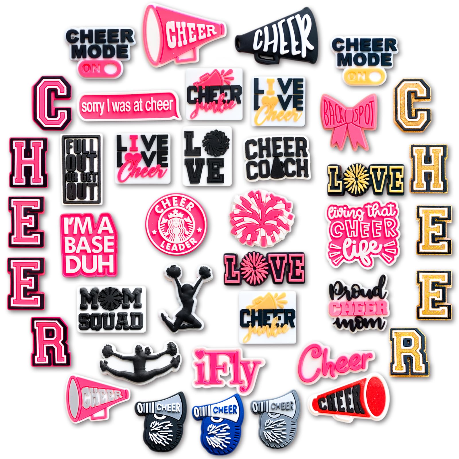 Baseball Medical Camp Cheer Game Mom Sea Exploration Coffee Shoe Charms for Croc Clog San…