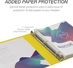 Samsill Durable 1 inch 3 Ring Binder, D Ring Binder, 100% Recycled Chipboard, Yellow