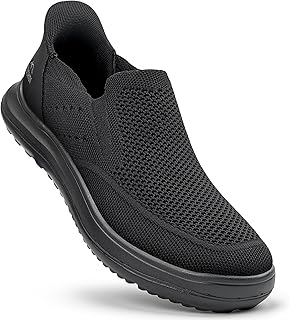 Slip On Sneaker Herren, Slipper Herren Hands Free, Freizeitschuhe Herren Bequeme, Sneaker & Sportschuhe für Herren Ohne Schnürsenkel, Casual Gym Walkingschuhe, Atmungsaktiv & Leicht