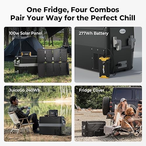 Miniatura 7 de BougeRV Refrigerador portátil de 12 voltios, congelador de 53 cuartos de galón, 12 V24 V CC 110  240 V CA para RV, cámper, camión, Jeep, camioneta,