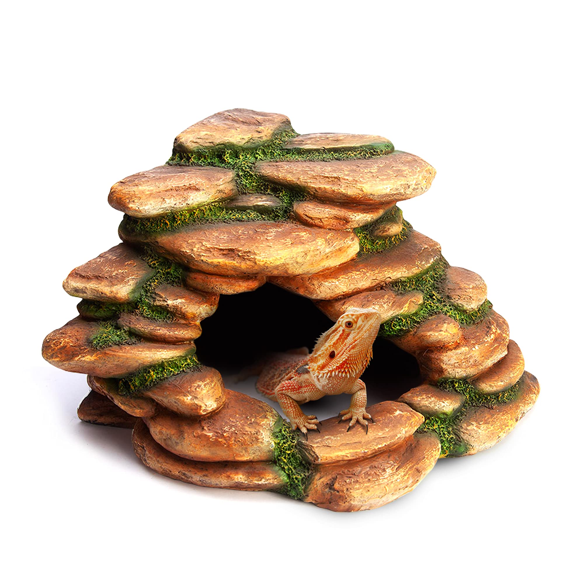 Buy Orchid Valley Corner Reptile Hide and Basking Rock Cave for