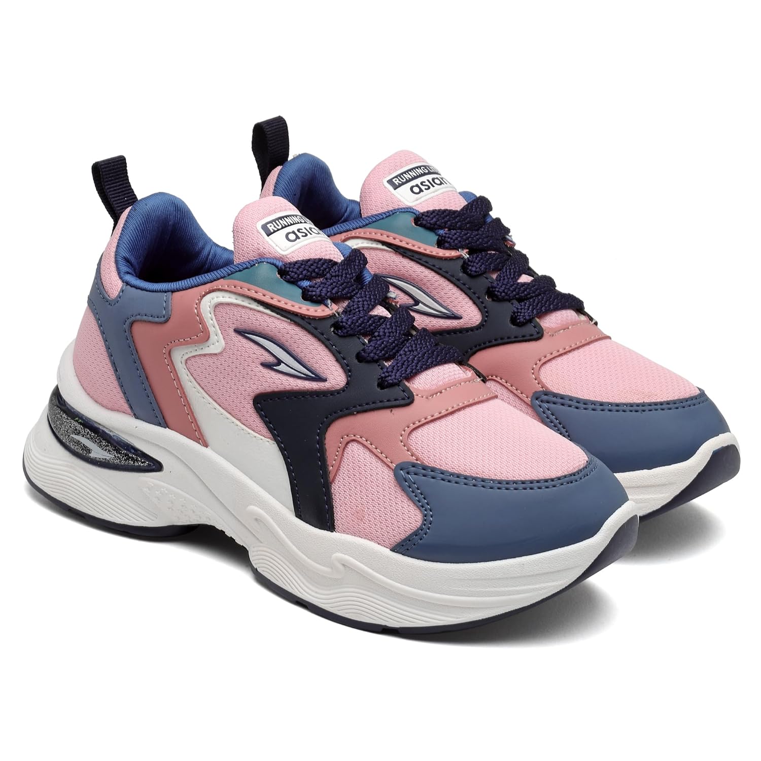 ASIAN Women AROMA-02 Running and Casual wear Running Shoes with Laces, Lightweight and Comfortable Shoes Gym and Sports Shoes for Women & Girls with Stylish Design