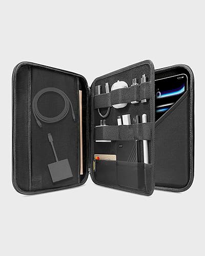 Miniatura 2 de Tomtoc - Funda para iPad Pro de 12.9 pulgadas 2018 y 2020, bolsa de almacenamiento para Apple Pencil  AdaptadorHubsCablesMagic Keyboard, Fit Surface