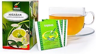 Hanan Peruvian Secrets Higasan Herbal Tea | 100% Natural Liver Cleanser | 25 Tea Bags | Naturally Aids in Cleansing the Liver and Maintaining Healthy Cholesterol Levels
