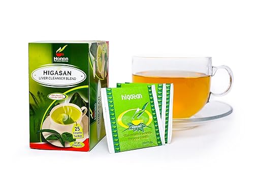Hanan Peruvian Secrets Higasan Herbal Tea  Limpiador de hígado 100% natural  25 bolsas de té  Ayuda naturalmente a limpiar el hígado y mantener