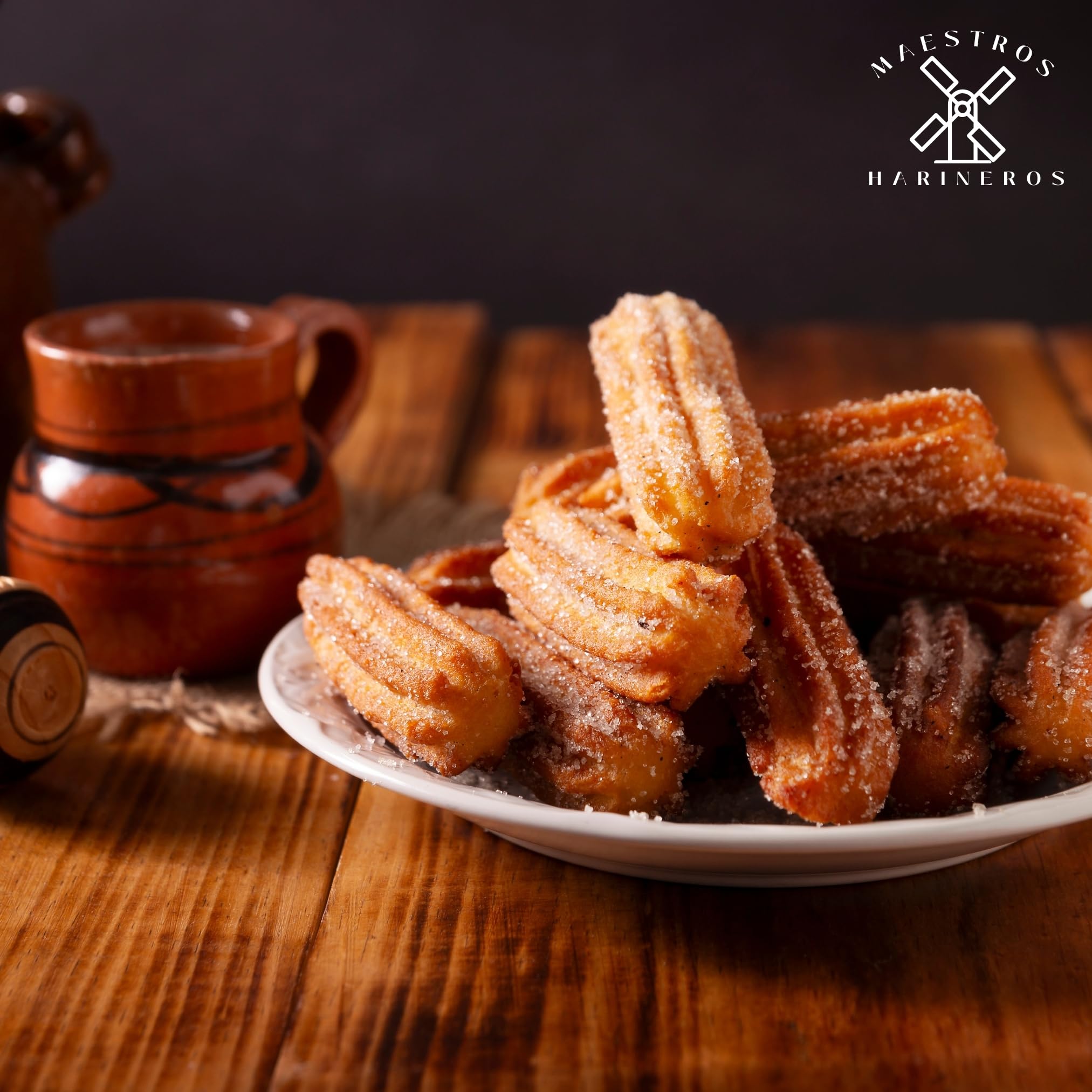 Harina de Trigo para Churros, 3 kg - Maestros Harineros - Granulometría Fina, 100% Trigo Duro
