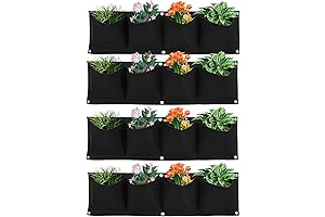 Hanging Planter for Indoor Plants, Vertical Wall Planter Set of 4 Hanging...