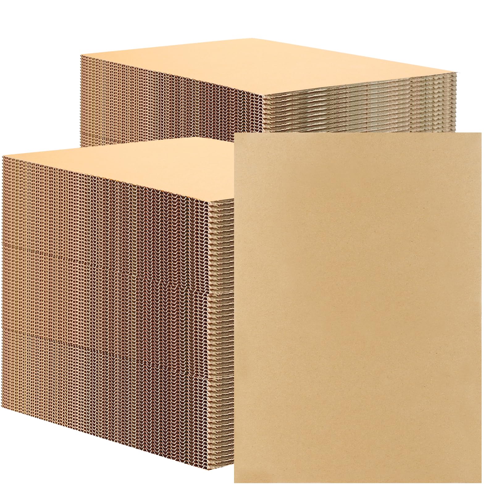 40 Stück A3 Wellpappe,4mm Dicke Pappe, Bastelkarton,Braune Wellpappe zum Basteln, Mehrzweck-Kreativkarton für DIY, Malen, Basteln, Büro und Expressverpackung (30 x 42cm)