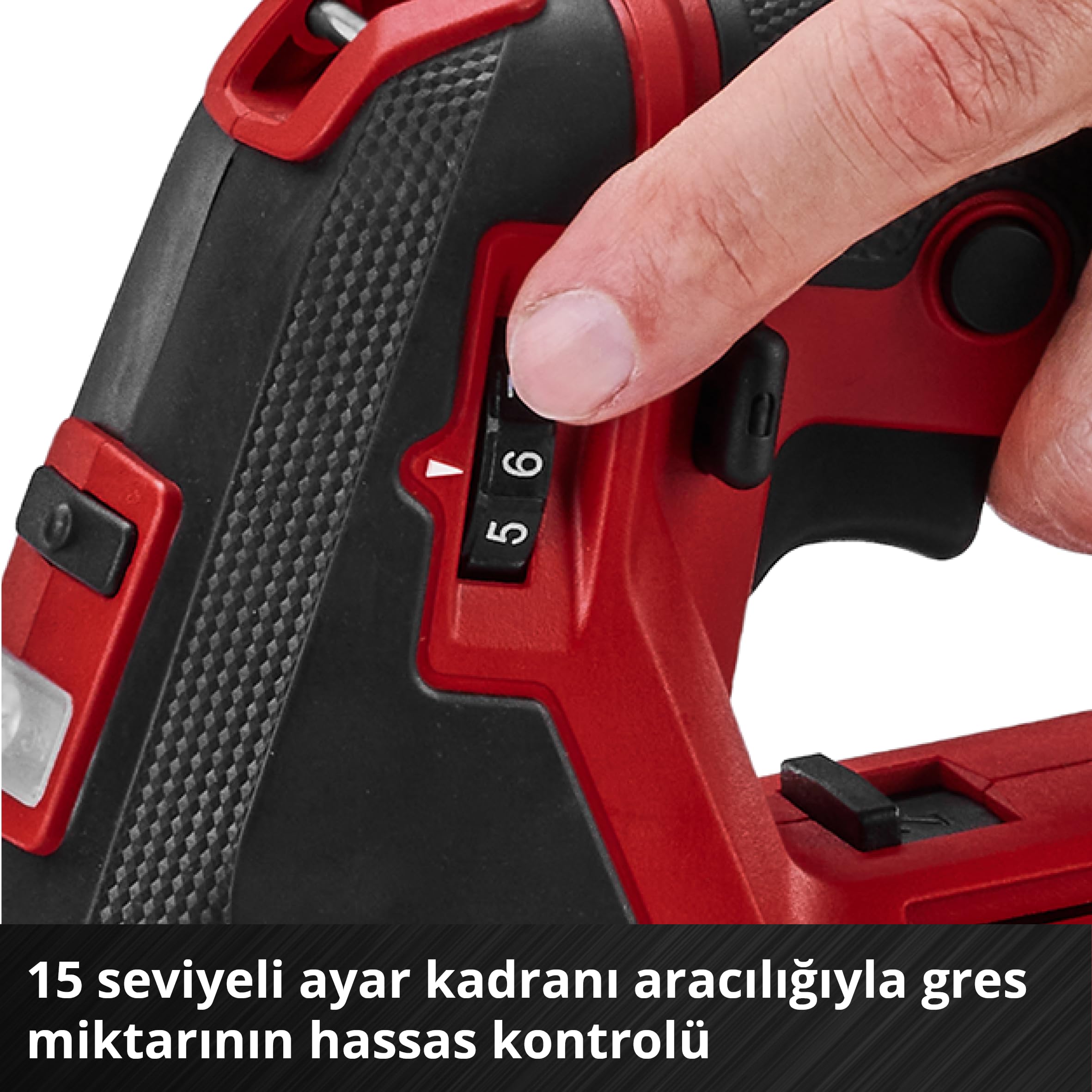 Einhell Profesjonalny bezprzewodowy pistolet do smarowania TP-GR 18/690 Li-Solo | PXC | 18 V | maks. 690 barów/10 000 PSI | maks. Moc 295 ml/min | kontrola ilości tłuszczu | 2 prędkości | bez akumulatora
