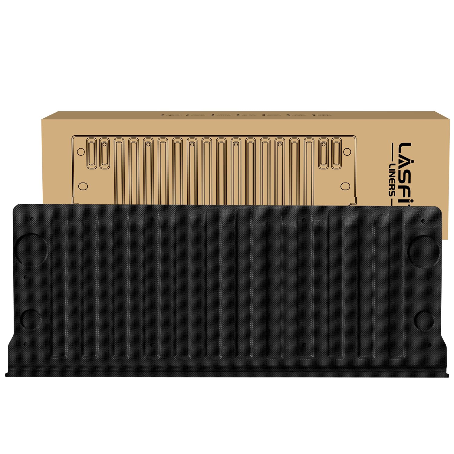 LASFIT Truck Tailgate Mat 2019-2026 for Chevrolet Chevy Silverado & GMC Sierra 1500 (Not Fit Multipro Tailgate), All Weather TPE Tailgate Protector Liner Replacement (Not Fit Drop-in Liners)