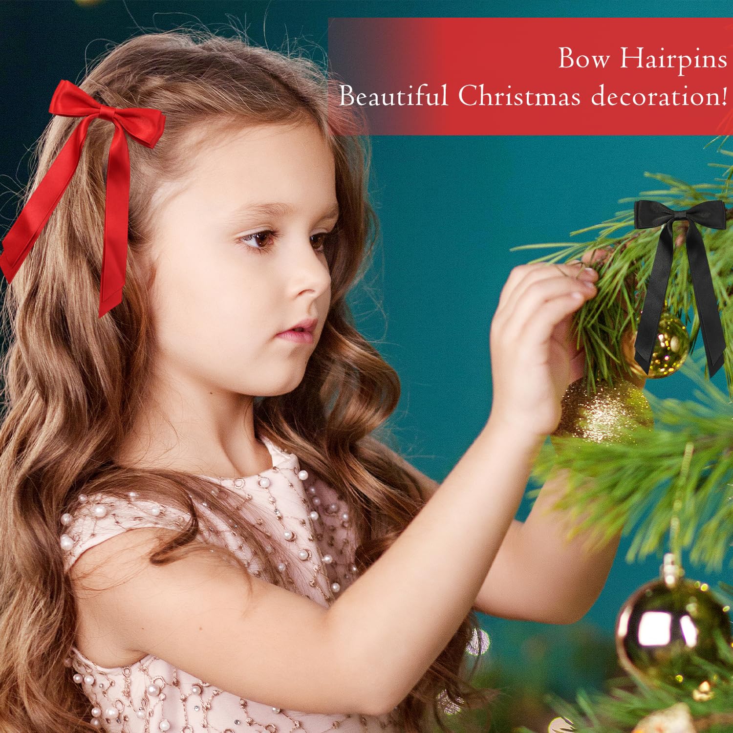 Silky Satin Hair Bows - Image 4