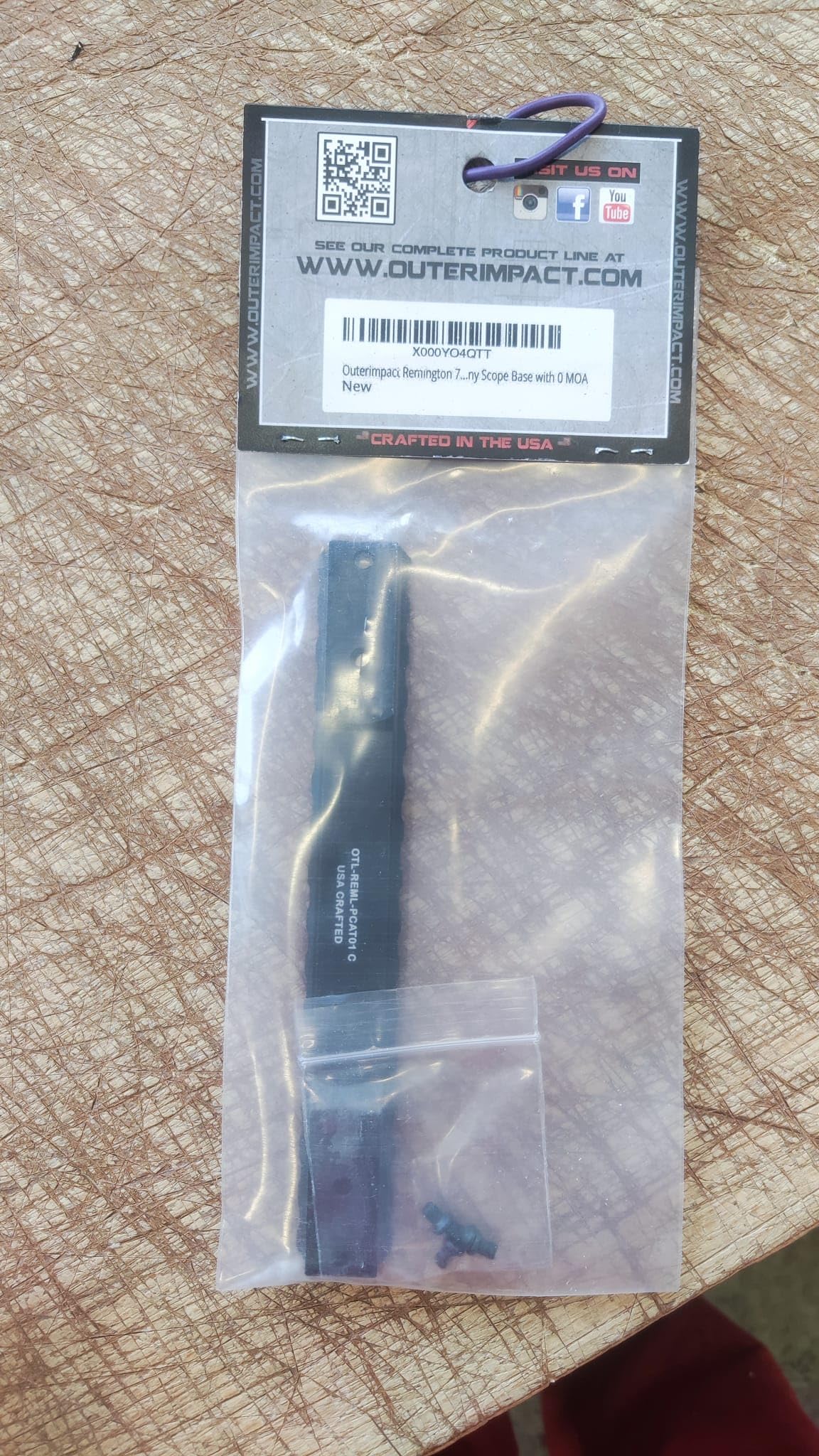 Outerimpact "Remington 700" "Long" Action Picatinny Rail / 0 oder 20 MOA Größe 20 MOA, Ansicht 8