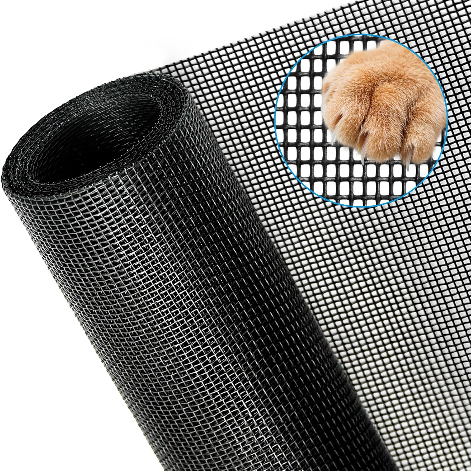 Yoochee Pet Screen, 36’’ x 100’’ Thicken Pet Proof Window Screen