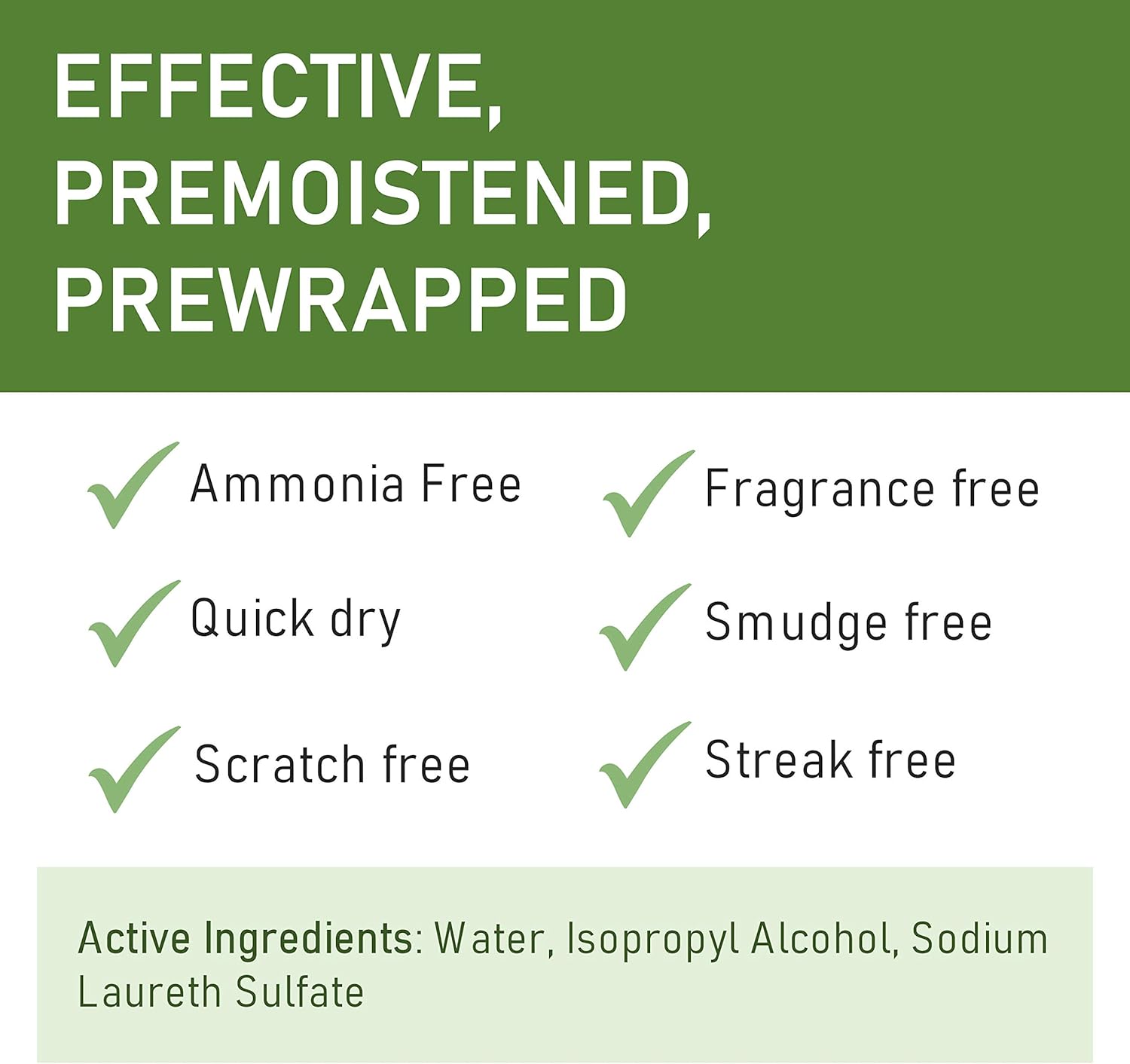 Pre-moistened Lens and Glass Cleaning Wipes: for Glasses, Camera, Cell Phone, Smartphone, and Tablet – Safe for AR Lenses, Quick Drying, Streak Free, Disposable - Individually Wrapped - 200 Pack : Health & Household