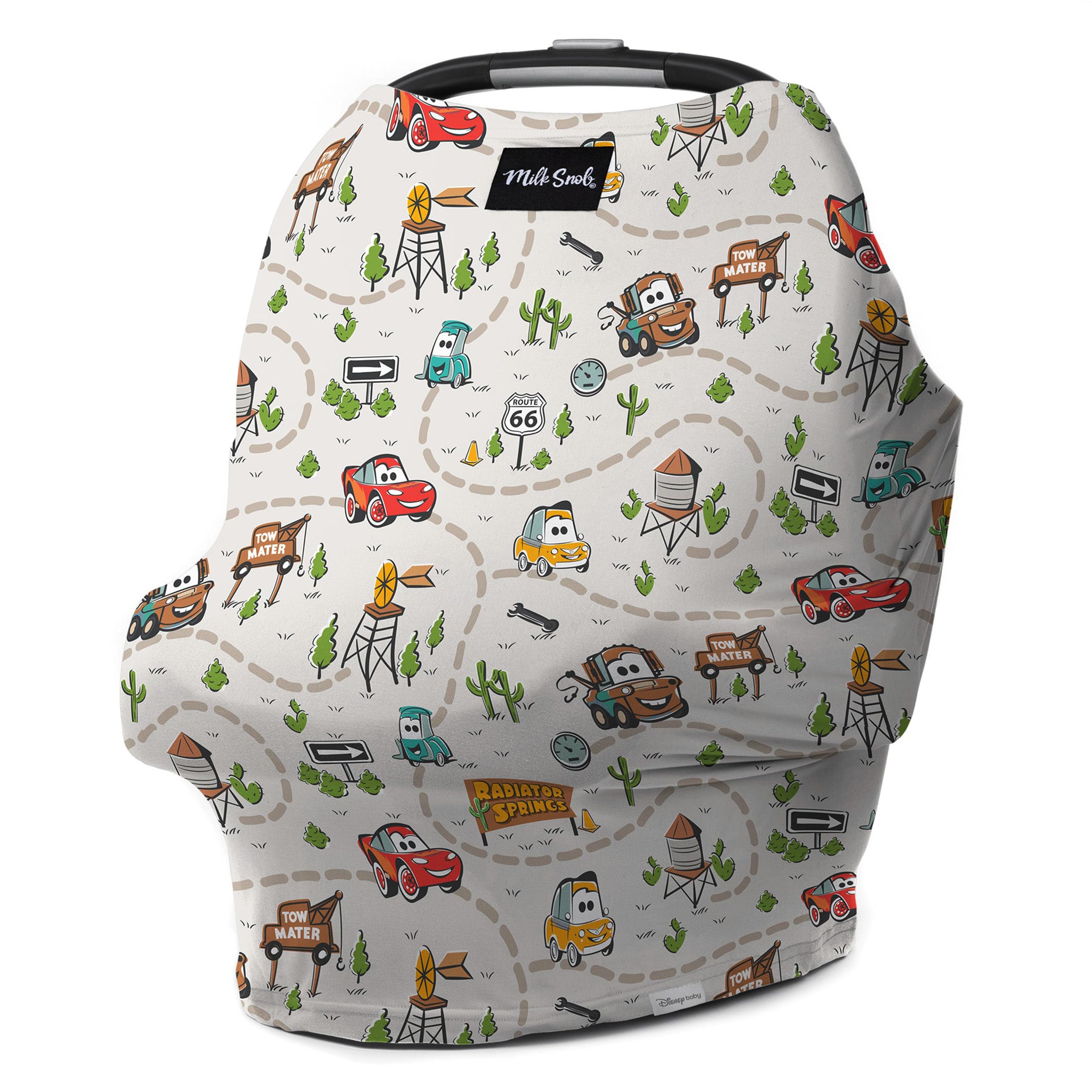 Funda para bebé 5 en 1 original de Disney de Milk Snob, asiento de coche para lactancia, portabebés, cochecito, trona, carrito de compras, dosel, regalos para baby shower, género neutro, lactancia, Top Pixar Cars