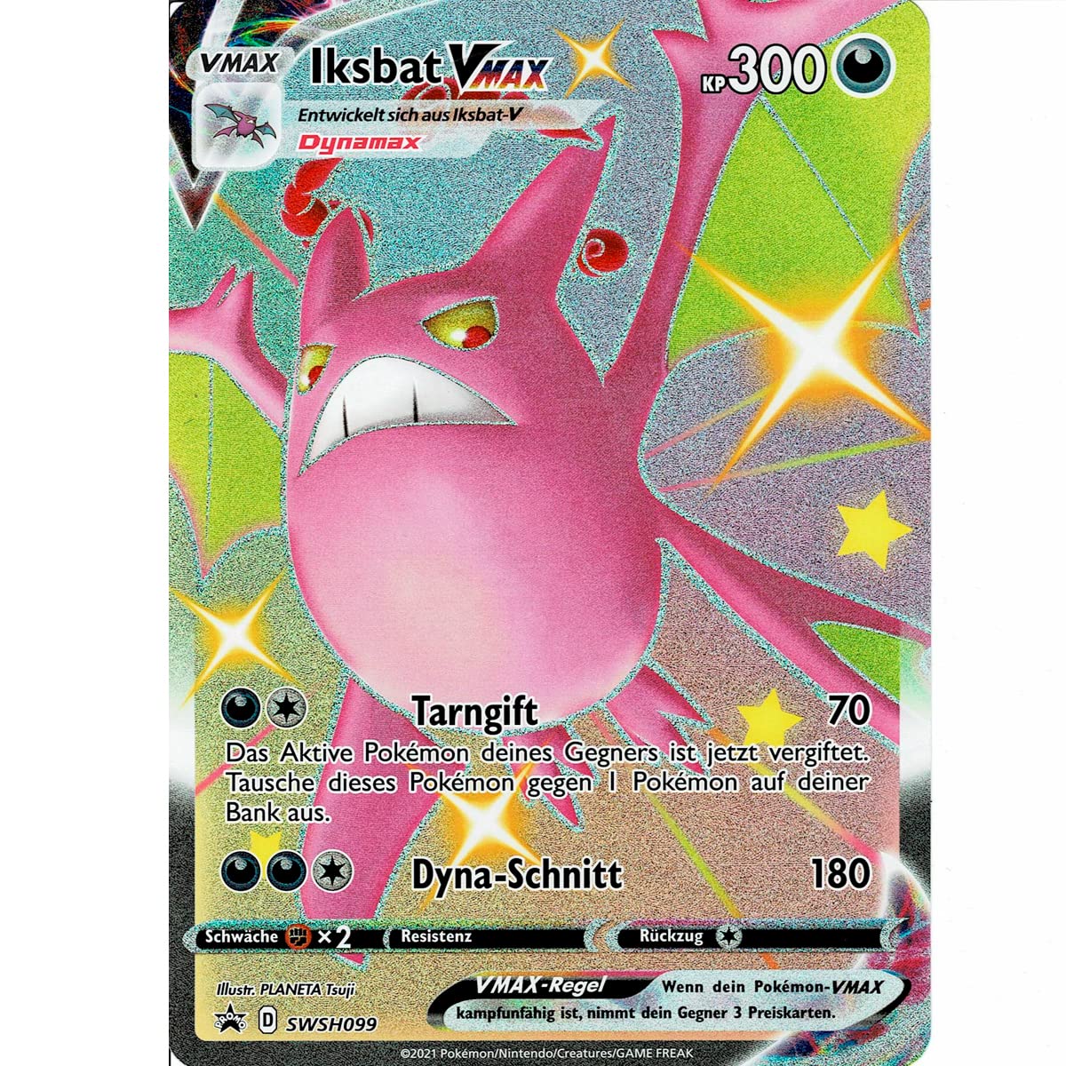 Pokemon Big Card in German, Pokemon Card Large XXL, Jumbo GX, VMAX, Holo, V  Cards, Pokemon Cards, Official Pokemon Large Cards, German (Iksbat VMAX) :  Amazon.se: Toys