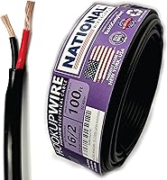 Vista 54 de Cable de alambre y cable nacional – Alambre de cobre premium de 12 AWG de 2 conductores, 50 pies, trenzado Fabricado en EE. UU., chaqueta flexible