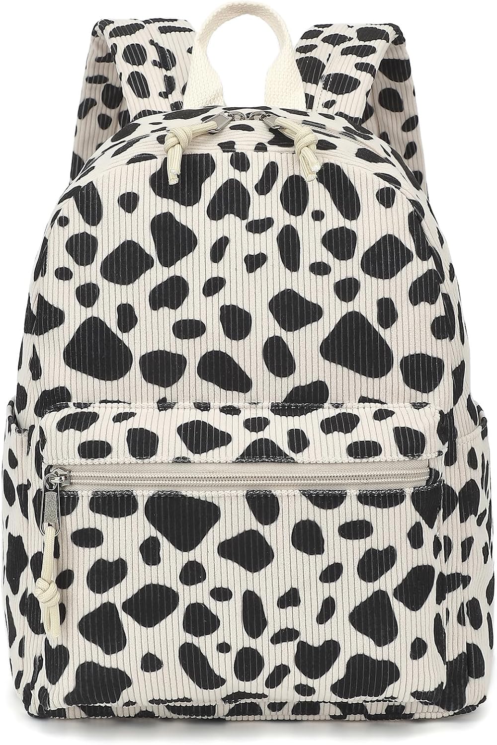 Corduroy Womens Mini Backpack Girls Small Backpack Purse Fashion Casual Daypack School Bookbag (Flowers Pink)