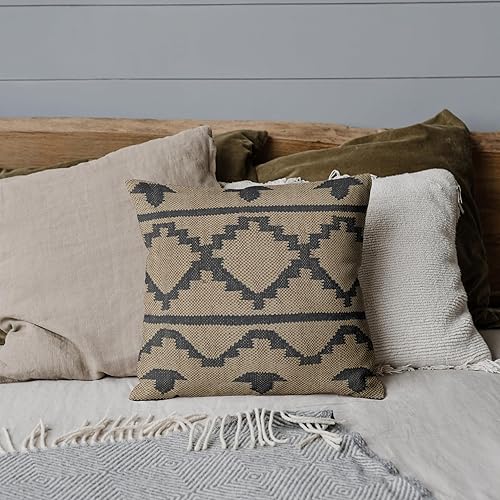 Miniatura 5 de Trade Star Funda de almohada tejida a mano, 70% yute, 30% lana, funda de almohada Kilim, funda de almohada decorativa étnica, funda de almohada