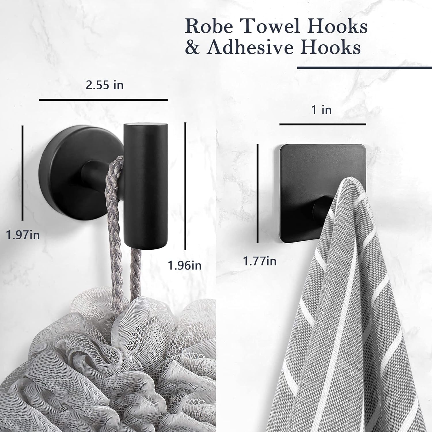 14-Pieces Matte Black Bathroom Accessories Set, Stainless Steel Bathroom Hardware Set, Bath Towel Bar Set, Towel Racks for Bathroom Wall Mounted. : Home & Kitchen