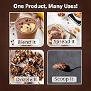 Growfitz Peanut Butter Chocolate Crunchy 400g | 24g High Protein Peanut Butter | 7g Fiber | Tasty & Healthy Nut Butter Spread for Breakfast & Snacks | Roasted Peanuts | Zero Sugar (Pack of 1) gallery image