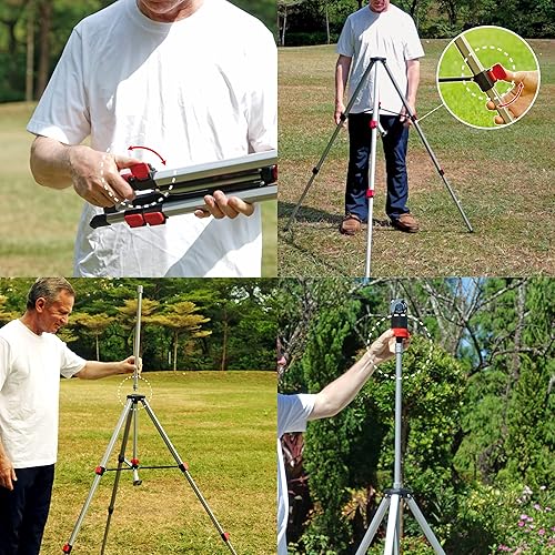 Miniatura 6 de Eden 94152 PRO El trípode de peso más pesado (5.37 libras) Trípode telescópico de metal con sistema de nebulización con kit de inicio de conexión