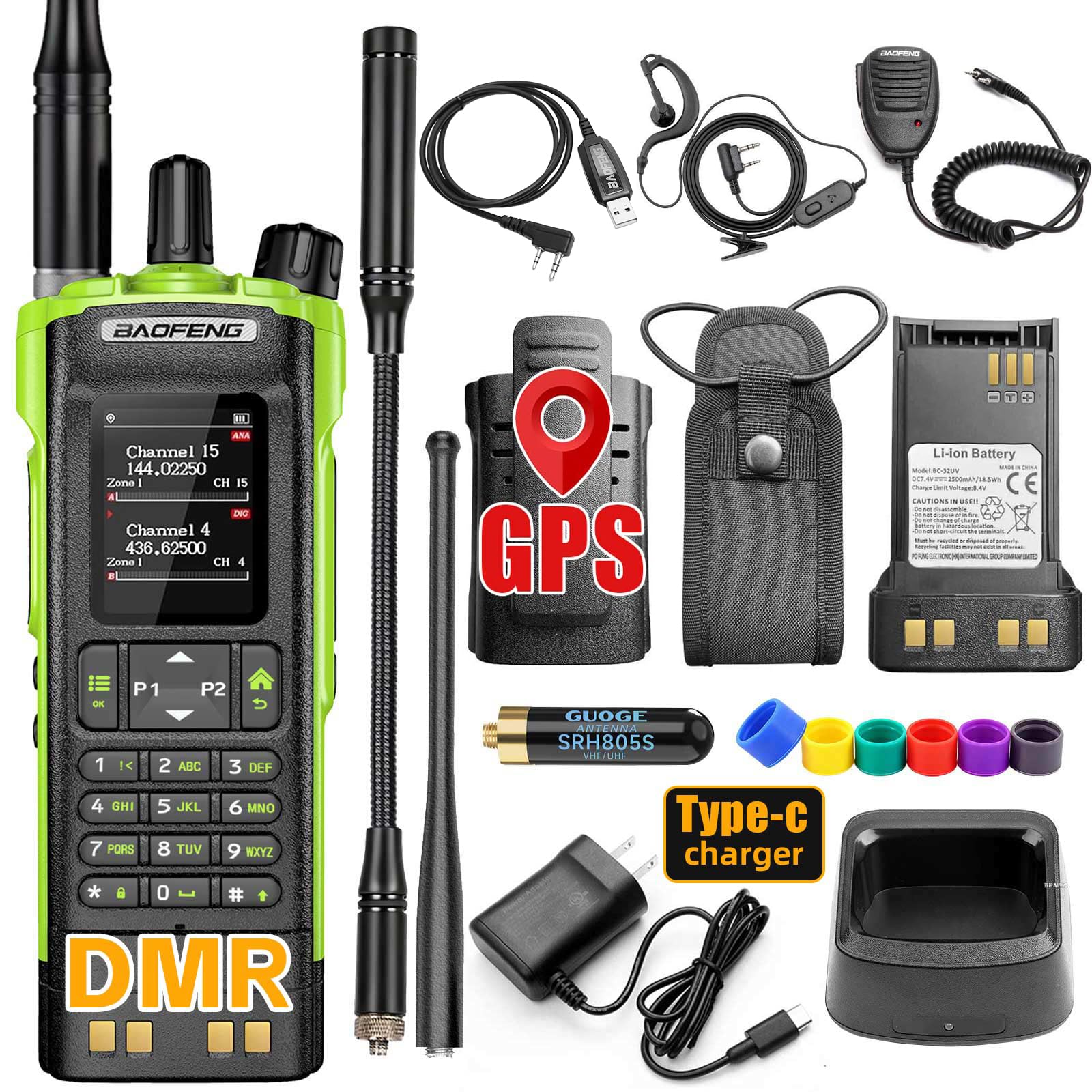 BAOFENG DM32 DM-32UV DMR Radio,Walkie Talkies Long Range,ham Radio 1pcs