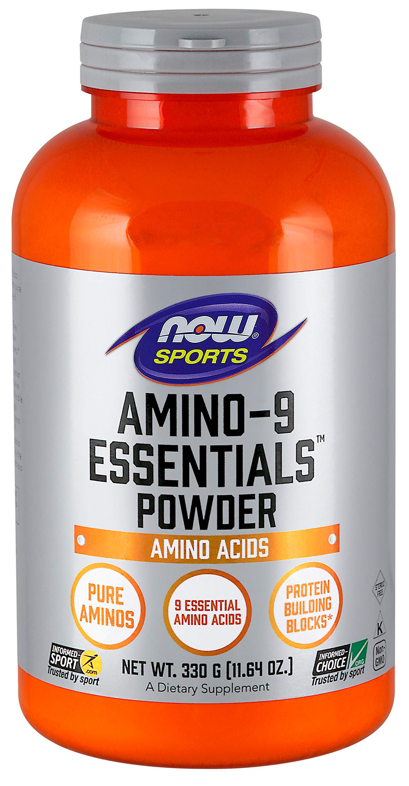 Now Foods, Sports, Amino-​9 Essentials Powder, 11.64 oz (330 g)