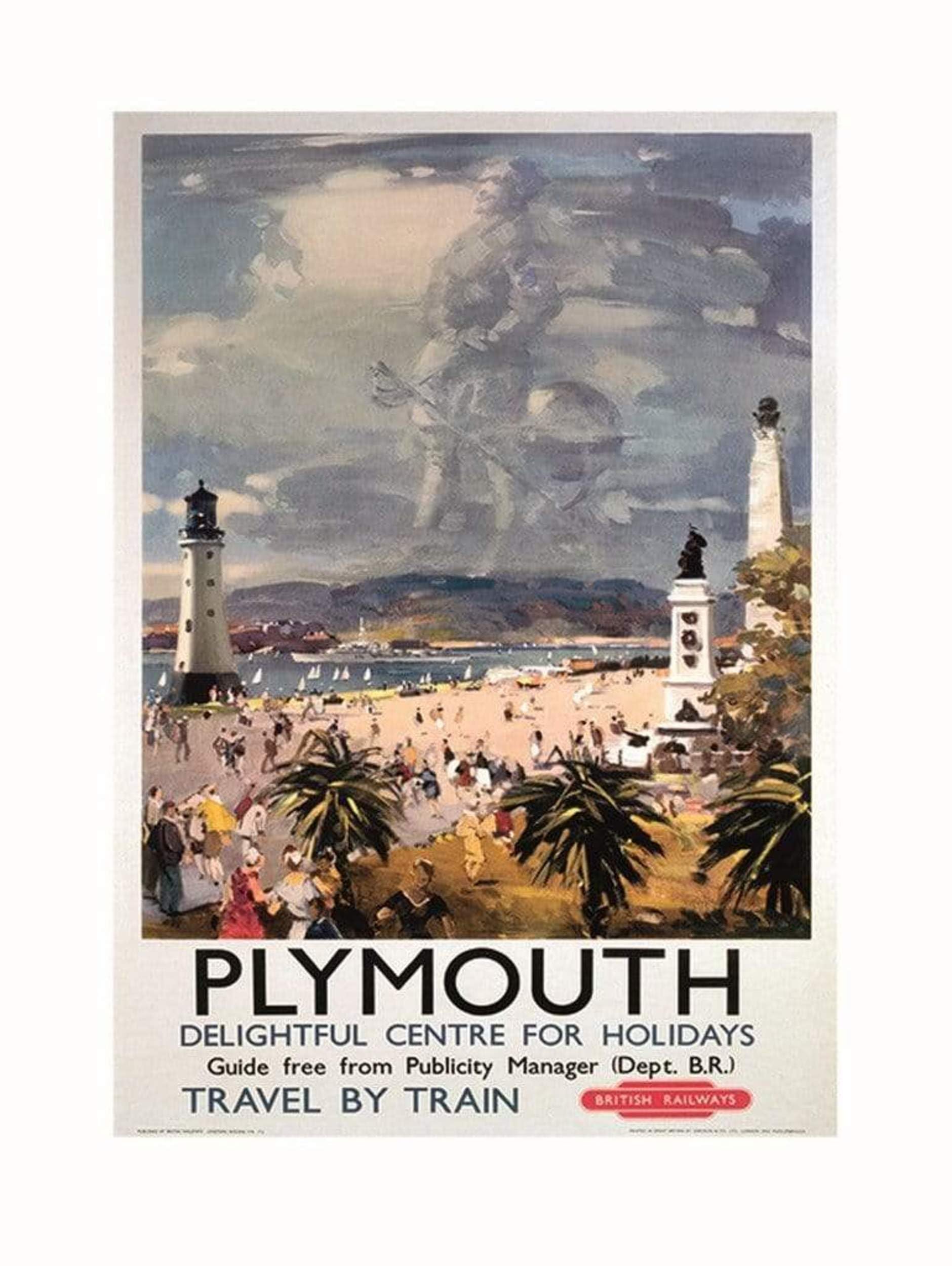 Pyramid International Plymouth (1) -Art Print 60 x 80cm, Paper, Multicoloured, 60 x 80 x 1.3 cm