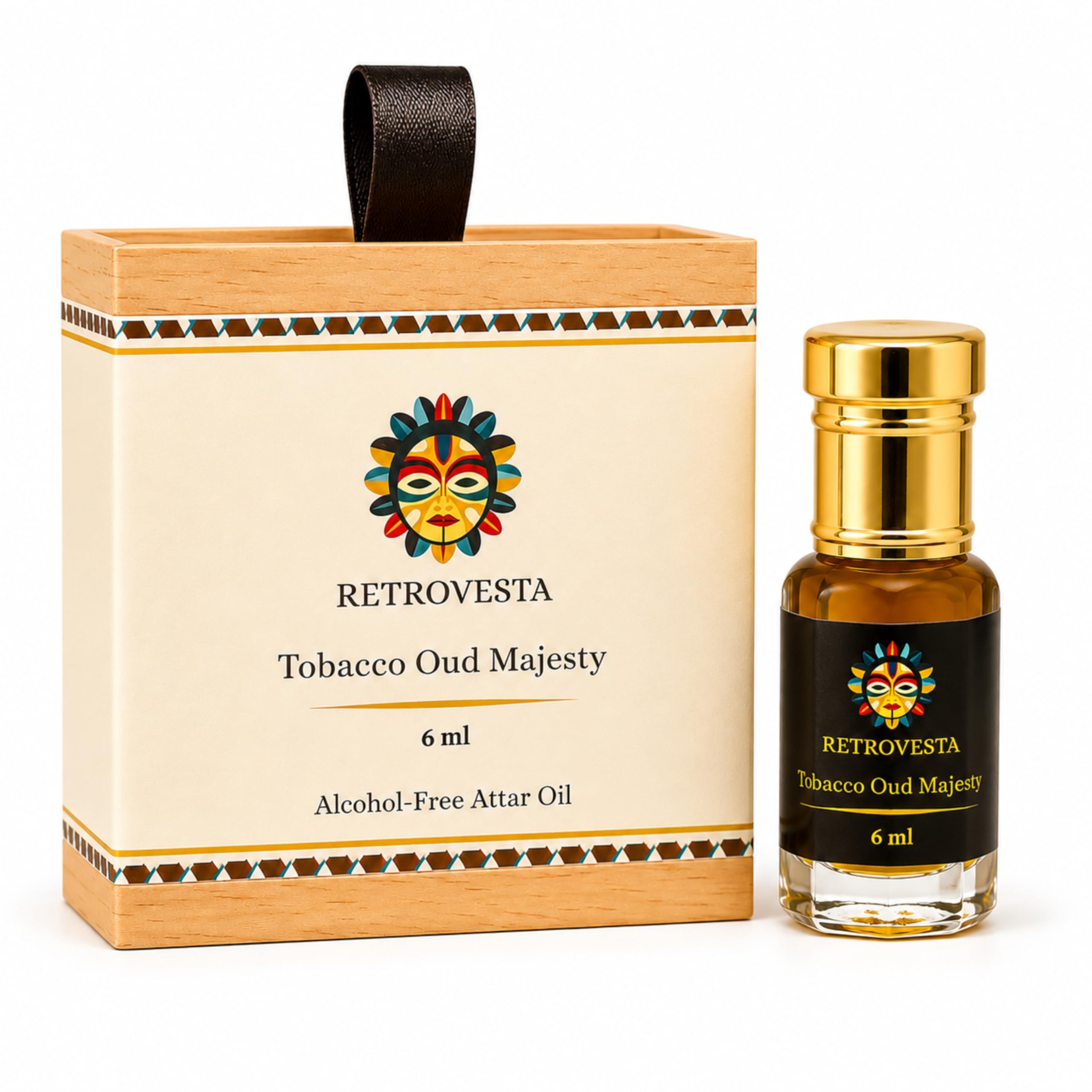 Tobacco Oud Attar for Men | Premium Oudh Woody Musk Concentrated Perfume Oil | Long Lasting Alcohol-Free Arabic Fragrance | 6ml Trial Pack-image-25