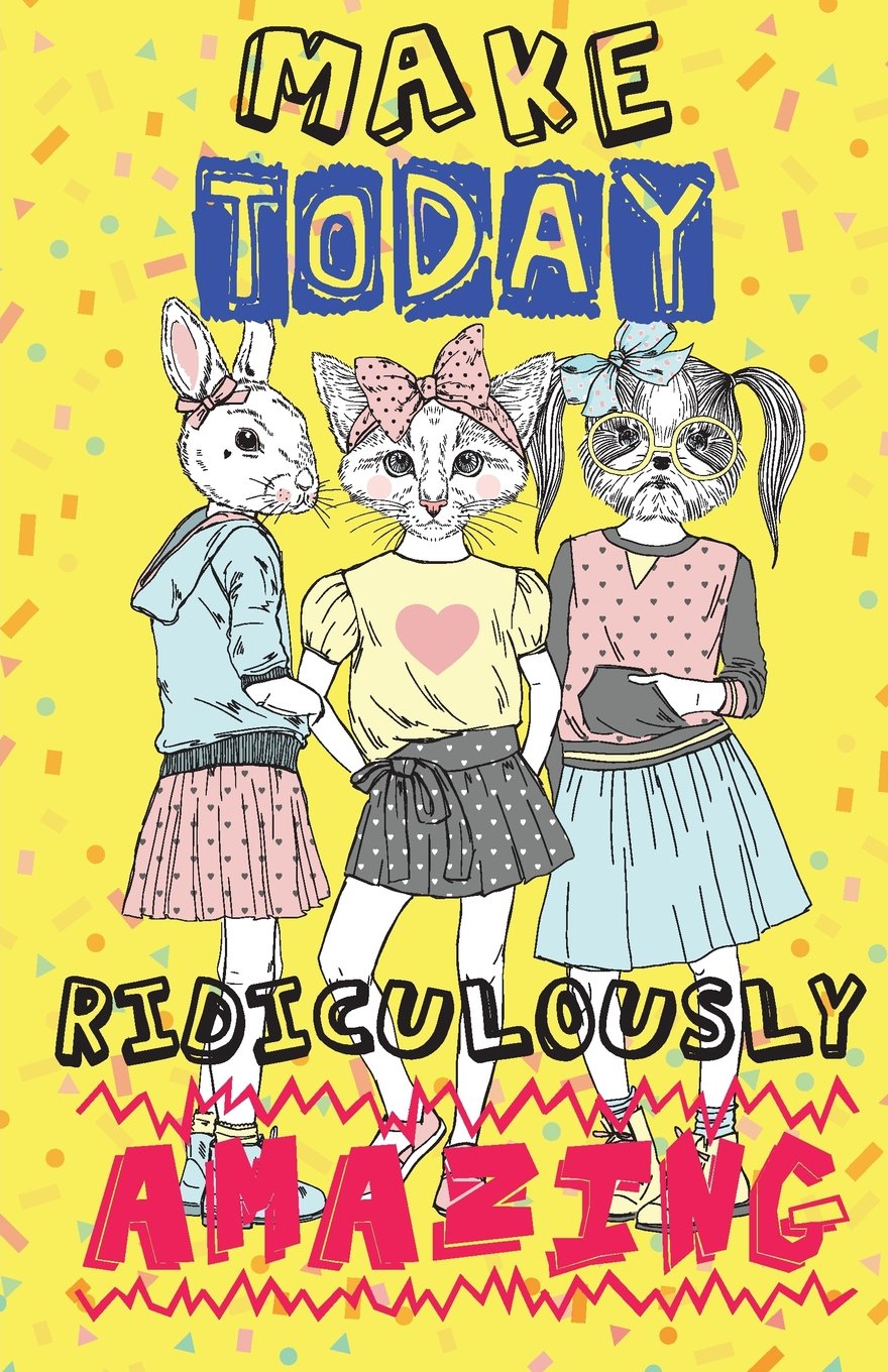Make today ridiculously amazing, Cat Team Women Notes(Composition Book Journal and Diary): Pocket size Inspirational Quotes Journal Notebook, Dot Grid (110 pages, 5.5x8.5")