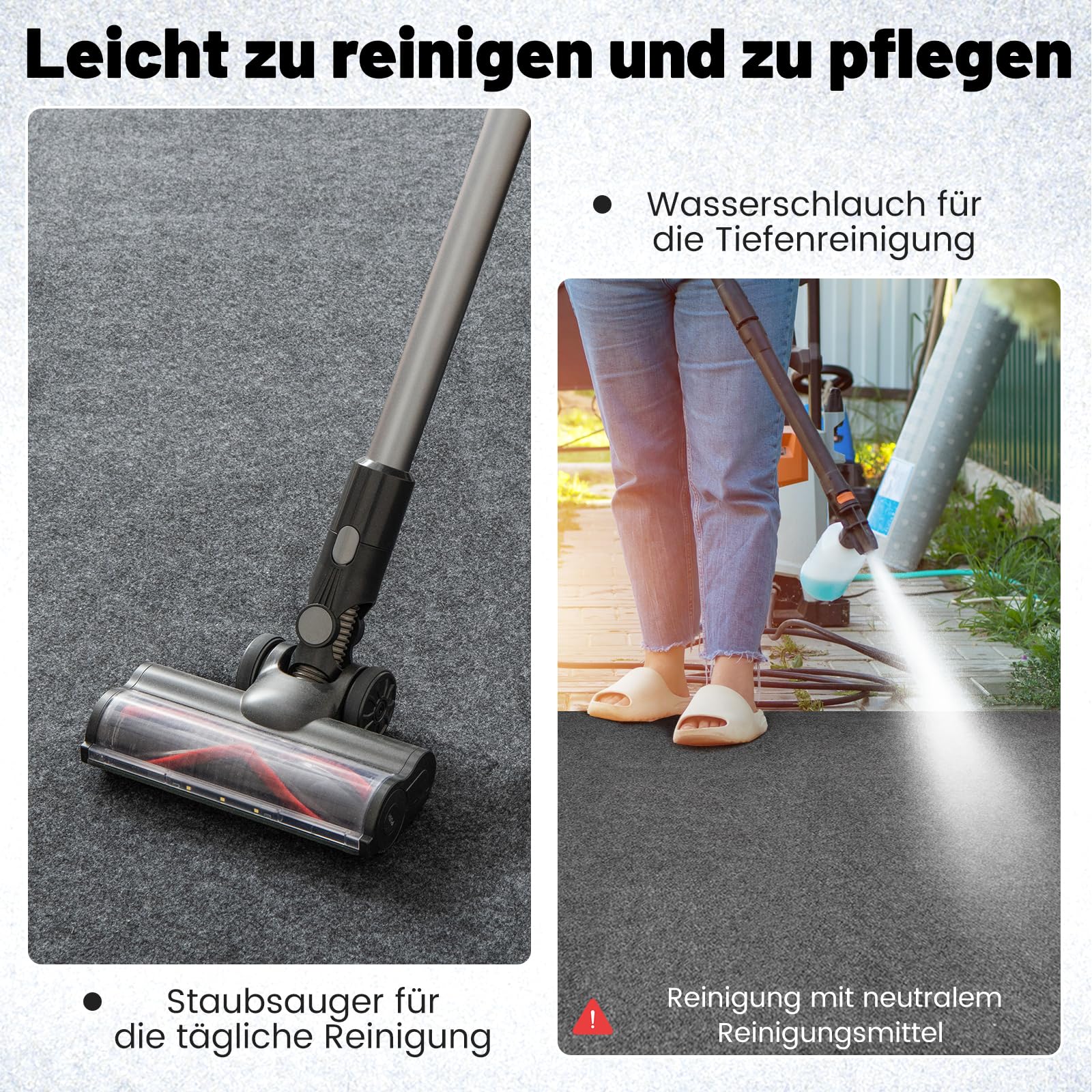 GOPLUS Garagenbodenmatte, 252,5 x 221 cm Ölauffangmatte zum Schutz des Garagenbodens, Bodenmatte mit doppelseitigem Klebeband, Garagenmatte Antirutschmatte Auto, wiederverwendbar