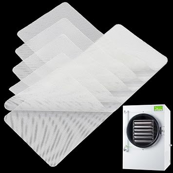 GUCUJI Silicone Mesh Mats for Harvest Right Freeze Dryer Large 6 Trays, Non-Stick, Reusable, Easy to Clean, Food Grade BPA Free, 6Pcs