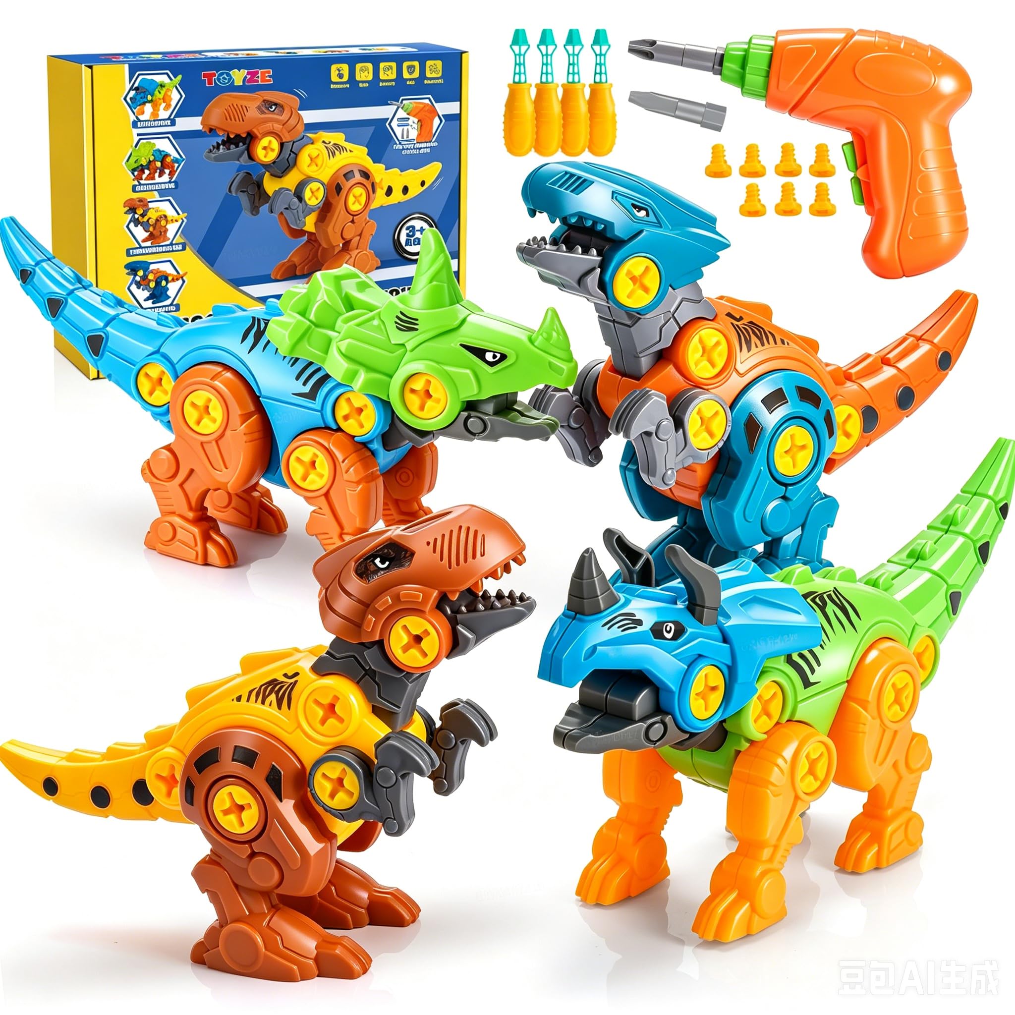Toyzey Juguetes de Dinosaurios 3-9 Años - Set de Construcción Regalo Educativo
