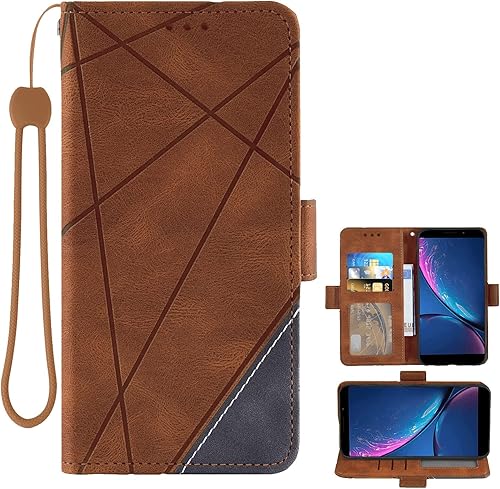 Asuwish Funda compatible con Hot Pepper Serrano 3 y protector de pantalla de vidrio templado, correa de muñeca de cuero, soporte para tarjetas,