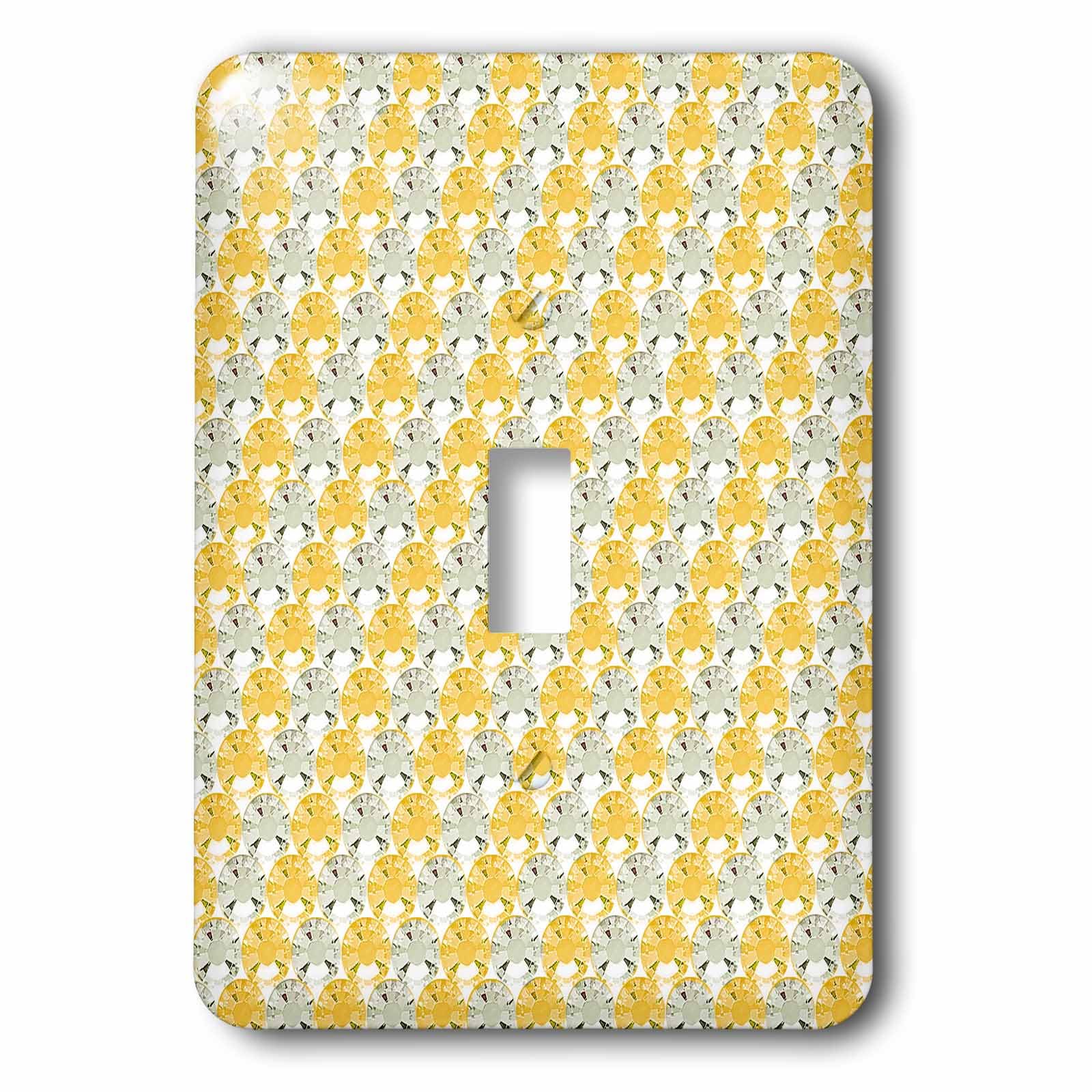 Interrupteur à baïonnette motif strass jaune pour sublimer la décoration du salon