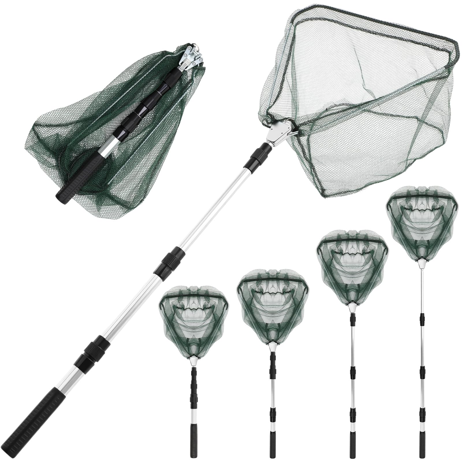 3/4pcs Fishing Landing Net with Telescopic Pole