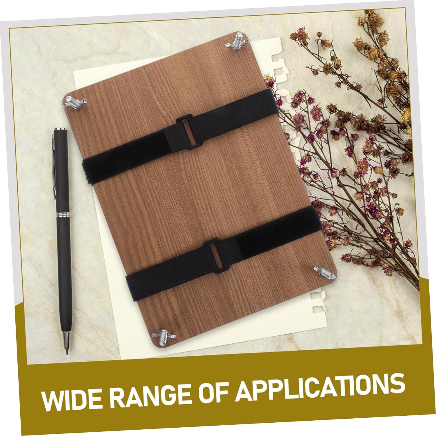 COOLHIYA Wooden Flower Pressing Kit Medium DIY Plant Preservation Tool Use Flower Presser for Crafting and Specimens with Guided Instructions