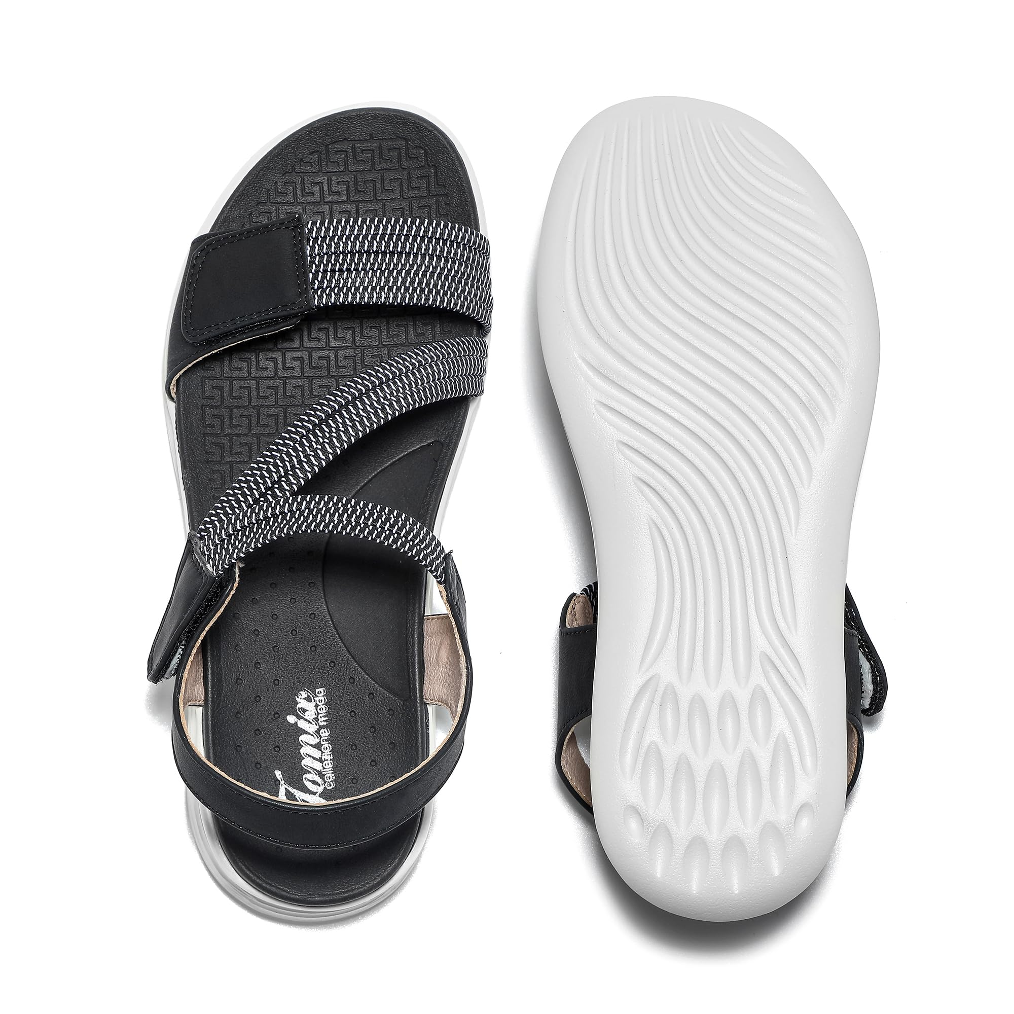 JOMIX Sandali Donna Estivi a Strappo Scarpe Bassi Eleganti Comodi
